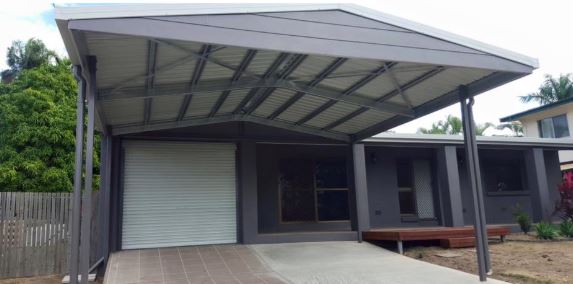 Gable Infills on Carport in Townsville Queensland by Bryland Sheds