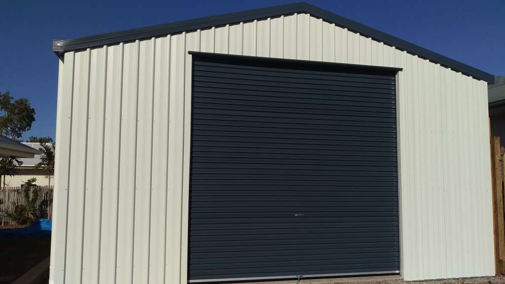 Tall Single Roller Door Shed - Bryland Sheds Townsville