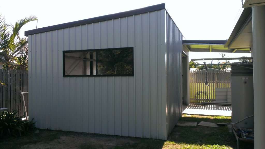 Narrow Shed Built To Fit Beside House Bryland Sheds