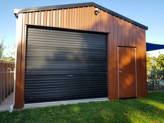 Gabel Roof Shed with Side Door Access
